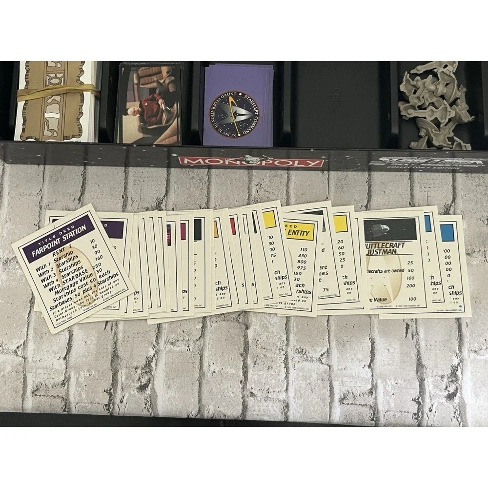 Monopoly Star Trek The Next Generation Collector’s Edition Complete W/COA